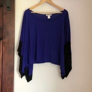 Arden B. Blue and Black Women's Top